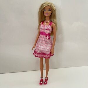 Y2K Barbie Fashionstas Girly Doll Pink Dress Blonde Hair